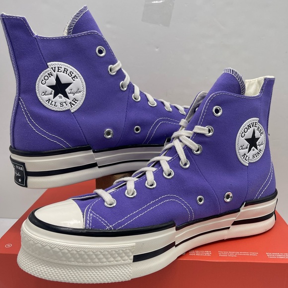 Converse Mn A12523C
CHUCK 70 PLUS HI
VIPER VIOLET/EGRET Purple High-Top Sneakers - Picture 8 of 16
